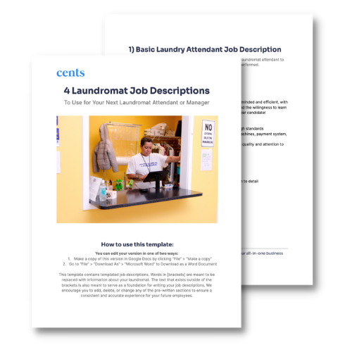 Cents' Laundromat Job Descriptions [Templates]